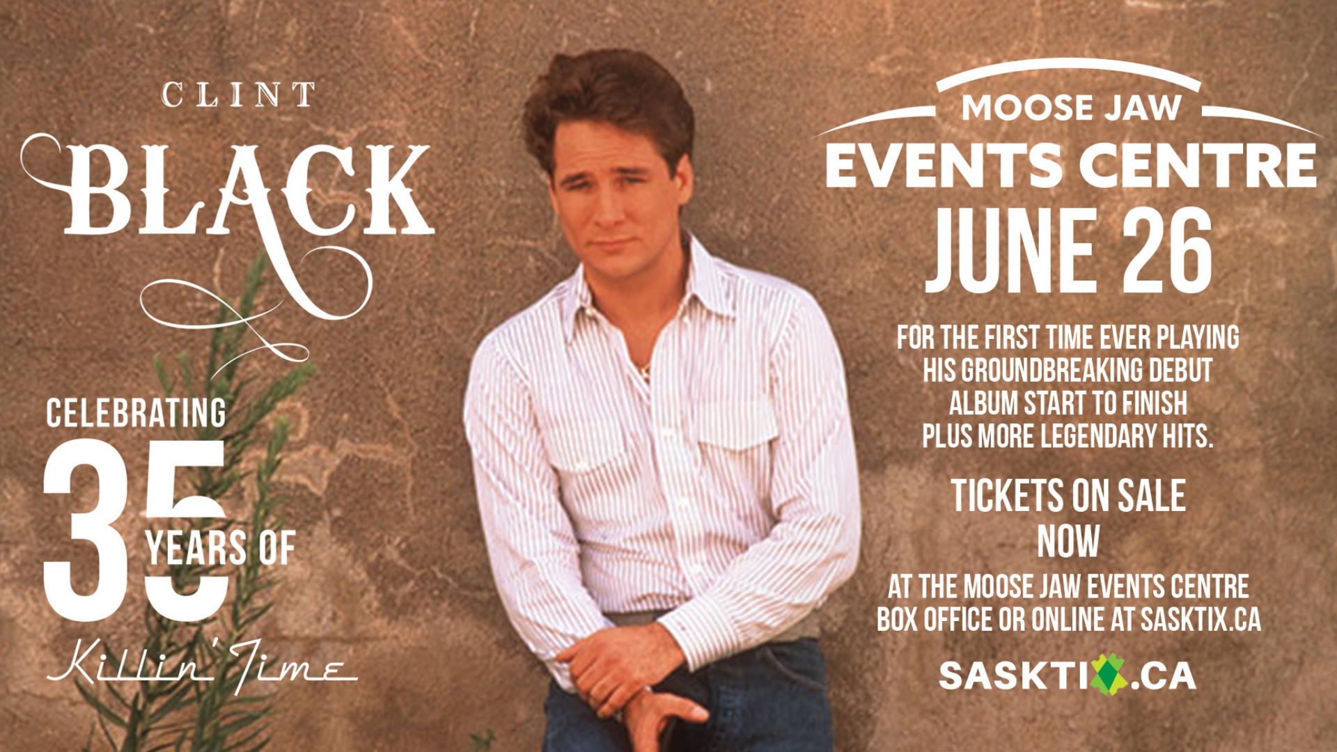 More Info for Clint Black coming to the Temple Gardens Centre